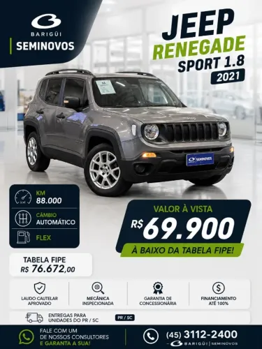 Jeep Renegade Sport 1.8 4X2 Flex 16V Aut. 2021