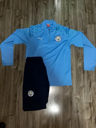 Conjunto agasalho de treino Manchester city 23-24 Puma, Azul