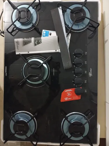 Fogão cooktop 5 bocas