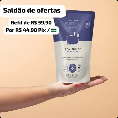 Teidl hidratante boa noite boticário 