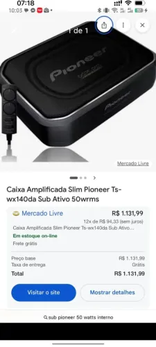 Sub interno Pioneer