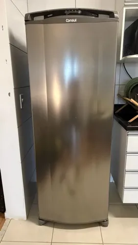 Geladeira Consul Frost Free Super Capacidade Inox - 1 Porta