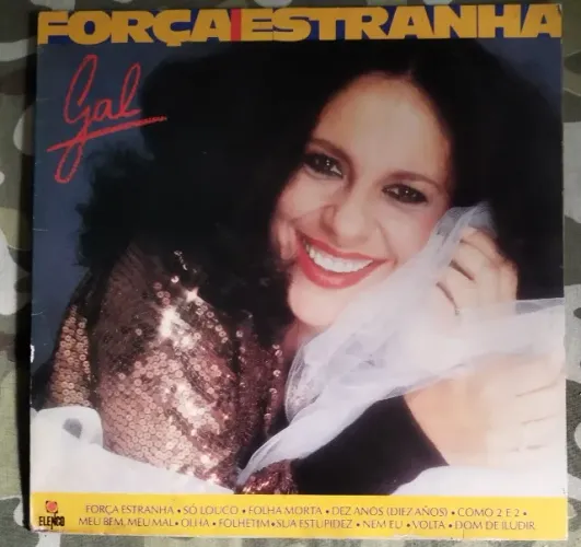 Vinil LP Gal Costa - Força Estranha Com Encarte (1984) MPB / Música Brasileira