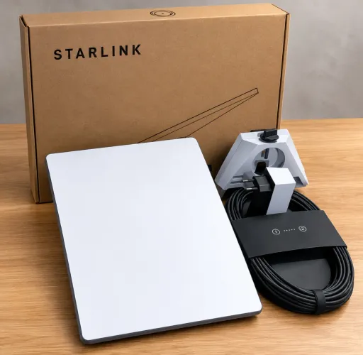 Starlink Mini antena star Link nova lacrada na caixa Internet móvel