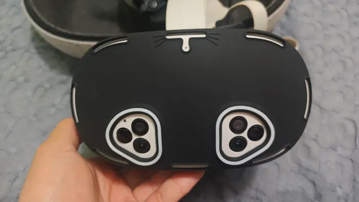 Oculus vr Meta Quest 3s novo com protetores e case para transporte e cabo link PCVR