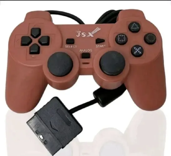 controle compatível com ps2 com fio analógico