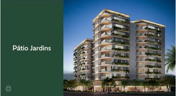 Apartamento no Pátio Jardins, no passeio da pedra branca,03 suítes com 100m2