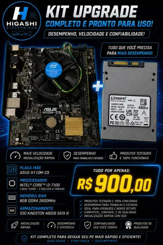 Kit Upgrade - I3 7100 | H110M-CS | 8GB de Ram DDR4