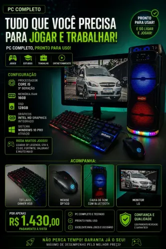 PC GAMER COMPLETO BARATO