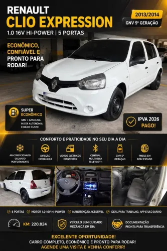 Renault Clio Rn/alize/expr./1.0 Hi-power 16V 5P 2014