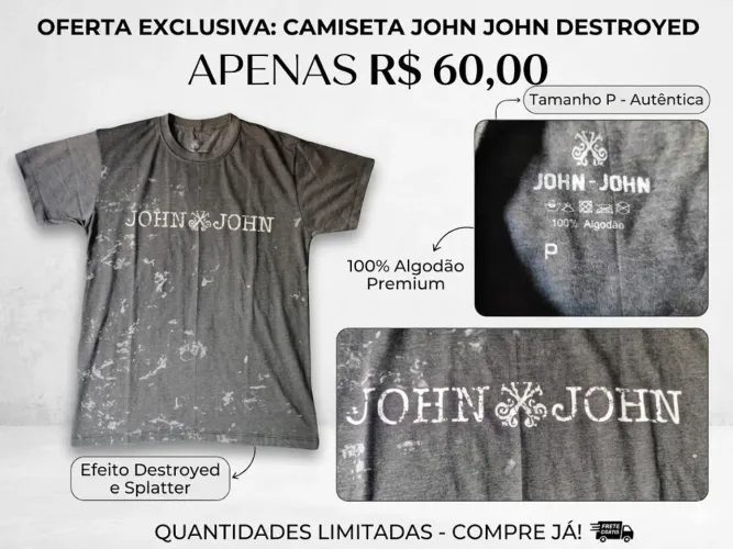 Camiseta John John Destroyed