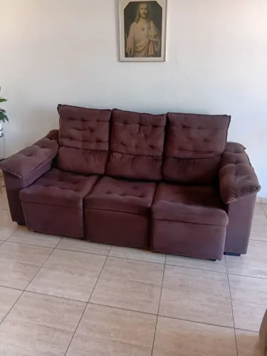 Sofa retrátil de 3 lugares