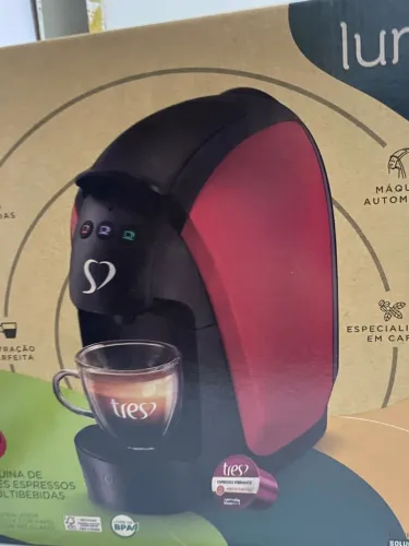 Cafeteira Espresso 3 Corações Passione Vermelha 127v
