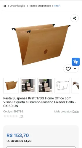 Pasta suspensa Escritório