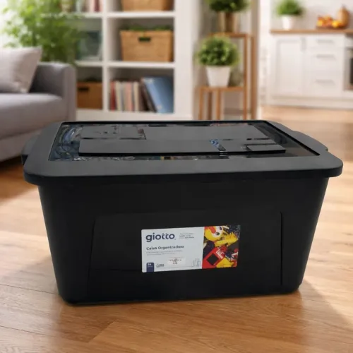 Para Vender Ligeiro! Caixa Organizadora preta 20 litros marca Giotto - Tenho 30 unidades.