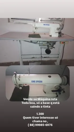  Vende -se máquina reta 
