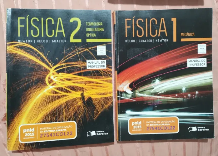 Livros de Física Newton, Helow, Gualter 1 e 2