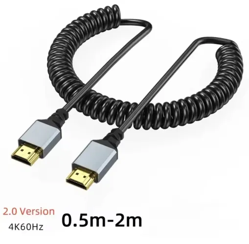 Cabo HDMI 4k flexível mola