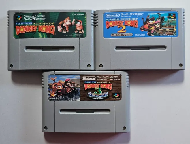 Combo jogos Donkey Kong super famicom Nintendo snes original japones