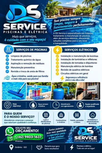 Serviços de piscina e eletrônica 