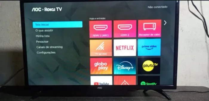 TV Aoc Roku 32 polegadas Smart