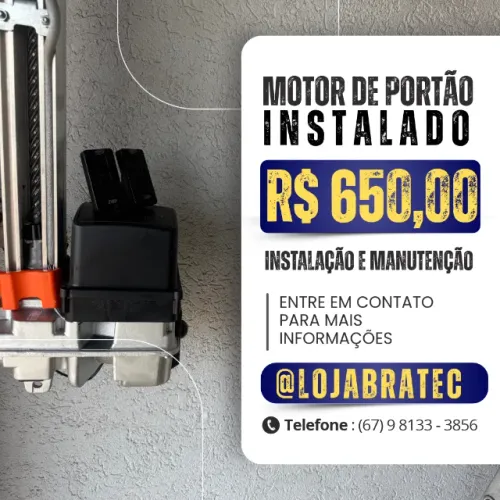 Motor de portão eletrônico de 8 segundos