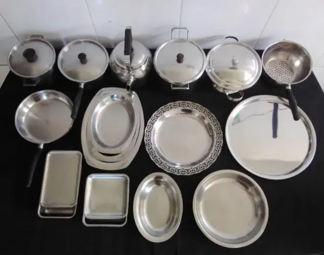 Utensílios de cozinha em inox