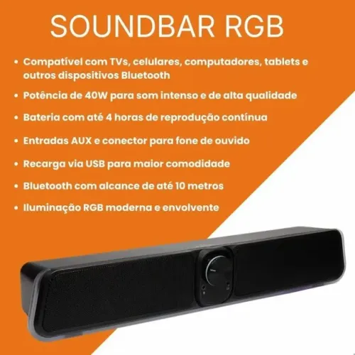SoundBar OEX 40W RGB USB