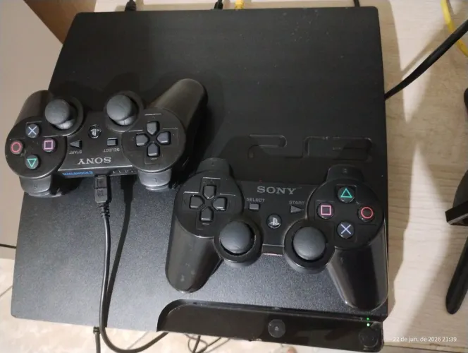 PS3 SLIM TOP 300GB DESBLOQUEADO COMPLETO