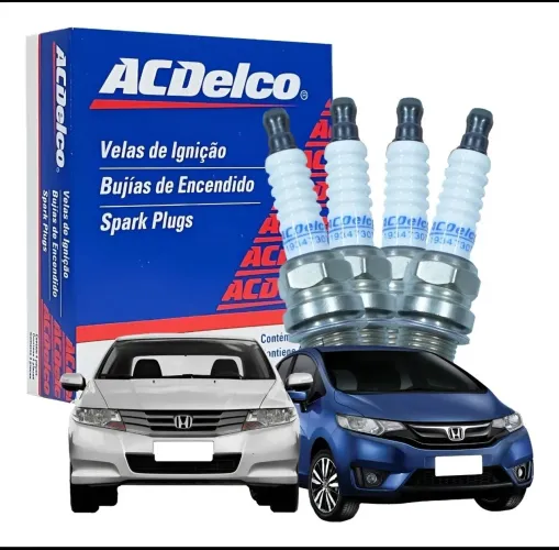 Jogo velas Honda City Fit Acdelco Sorocaba