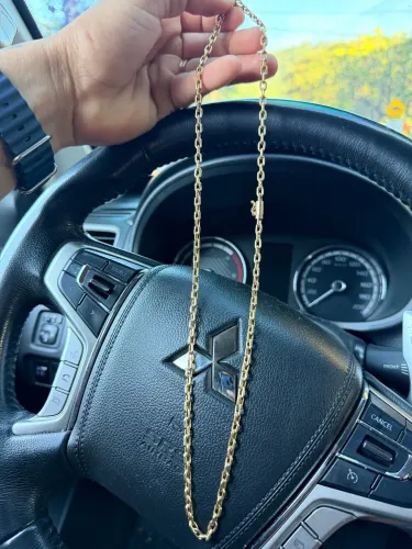 Corrente ouro 15gr estilo cadeado