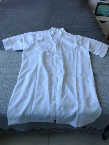 Jaleco companhia do branco microfibra zeradoTam G 