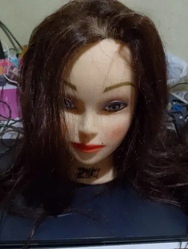 cabeça para treinar corte de cabelo