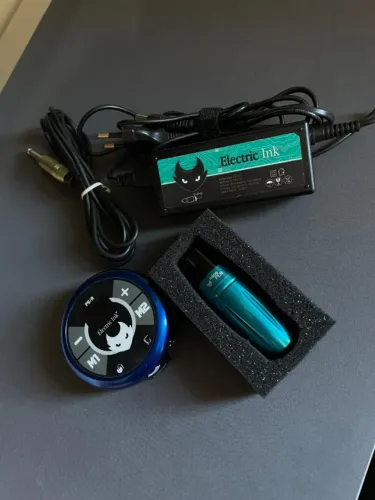 Maquina Tattoo Electric Ink Nano Pen + Fonte Electric Nano PS.