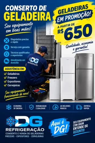 Consertos de geladeiras,freezers, Expositor e cervejeiras em geral