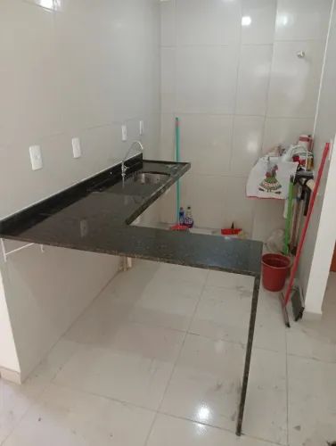 Bancada de cozinha verde Ubatuba