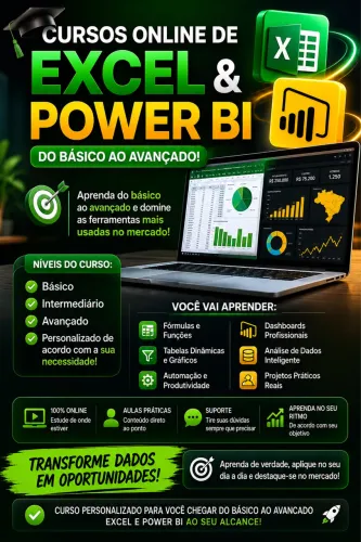 Curso de Excel e power bi do básico ao avançado