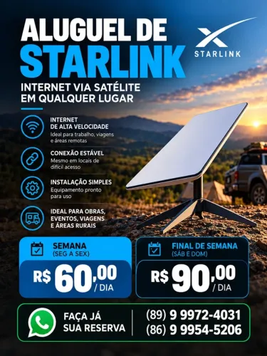 Aluguel de Starlink
