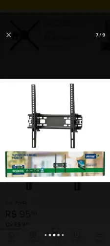Suporte para TV com inclinação