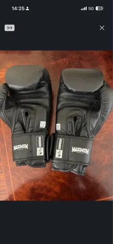 Luva boxe/muay thai maximum com bandagem 5 metros