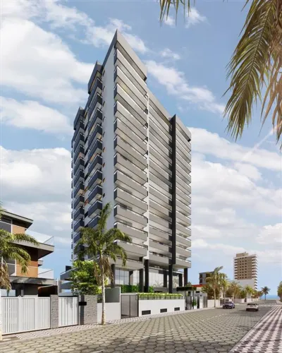 APARTAMENTO COM 81,17 m² - AVIAÇÃO - PRAIA GRANDE SP