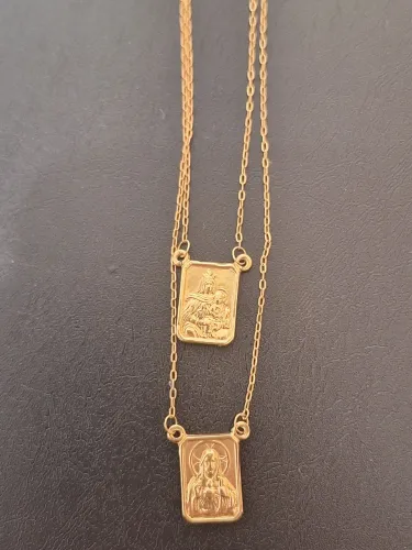 Escapulario de ouro 18k