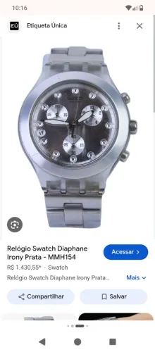 Relógio Swatch prata original