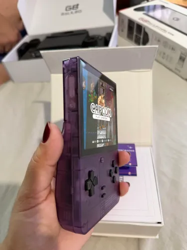 ?Console Portátil Retroid Pocket Classic (Roxo Translúcido / Clear Purple) - Completo