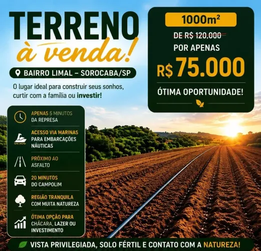 Terreno p chácara- ótima oportunidade!