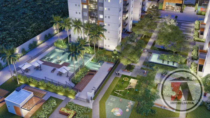 ATMOS LIVING APTO. 2/4 c/ Armários e Churrasqueira