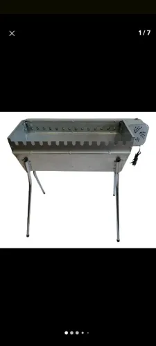 Churrasqueira giratoria para espetinhos galvanizado 