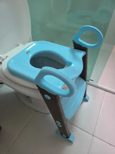 Assento Redutor Infantil Vaso Sanitário Privada Com Escada Trono Troninho