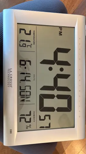 Relógio Digital de Parede La Crosse WS8009 Temperatura e Umidade
