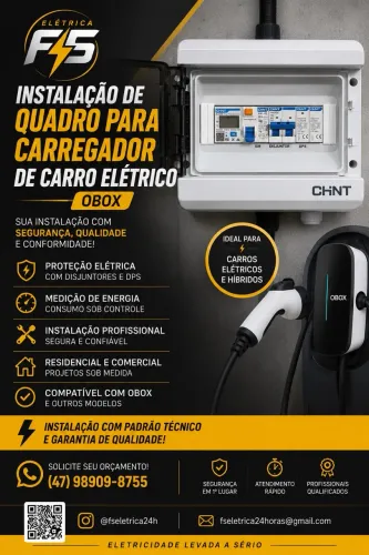 Quadro de Proteção para Carro Elétrico Wallbox